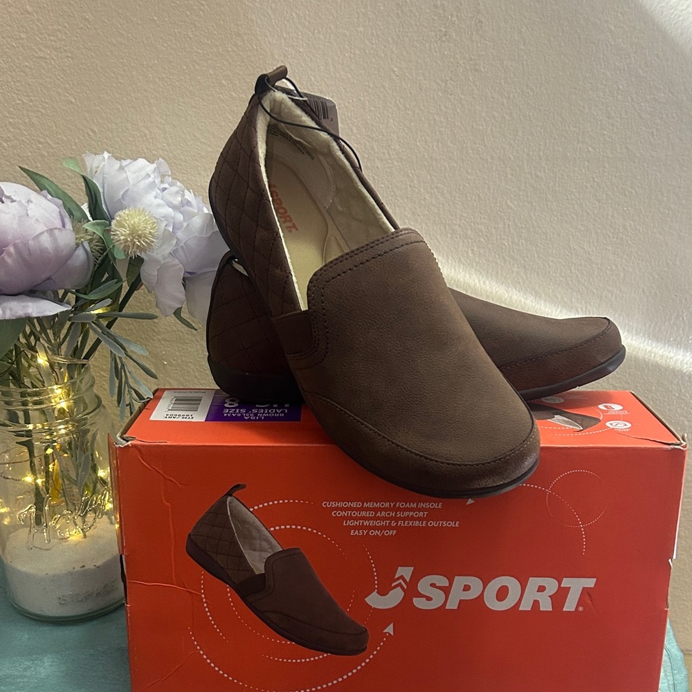JSPORT Brown Women’s Slip-On Shoes
